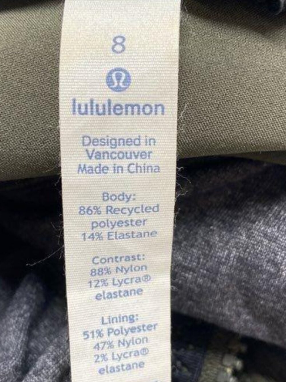 Lululemon Round Trip Jacket Dark Olive Size 8 Swift Ultra Light Travel Commute - Picture 5 of 6